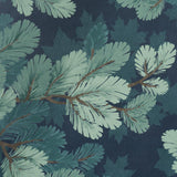 Schumacher Covey Hedge Midnight Wallpaper