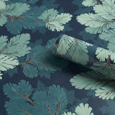 Schumacher Covey Hedge Midnight Wallpaper