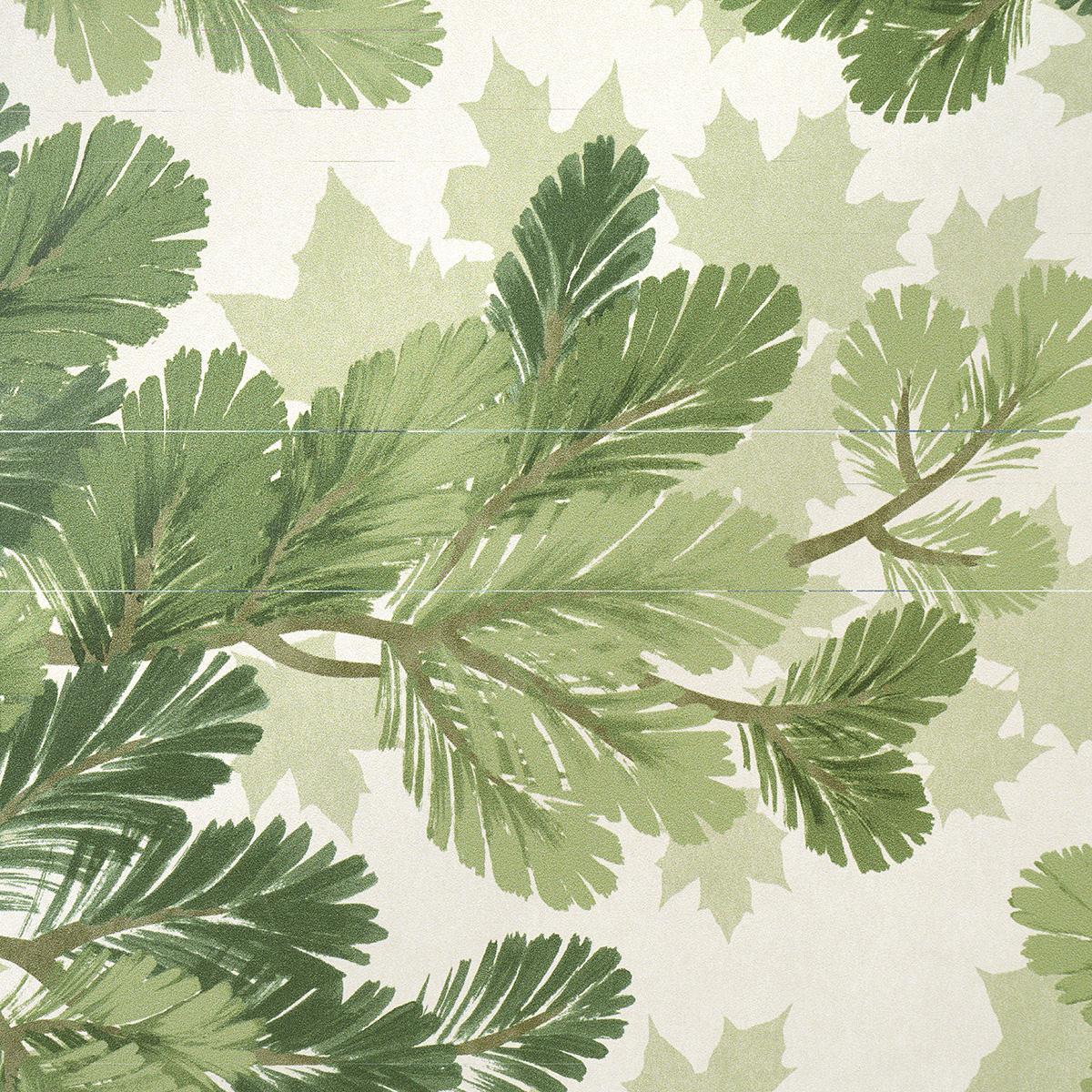 Schumacher Covey Hedge Sage Wallpaper