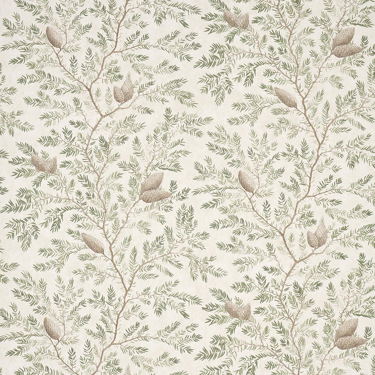 Schumacher Pinewood Spruce Wallpaper