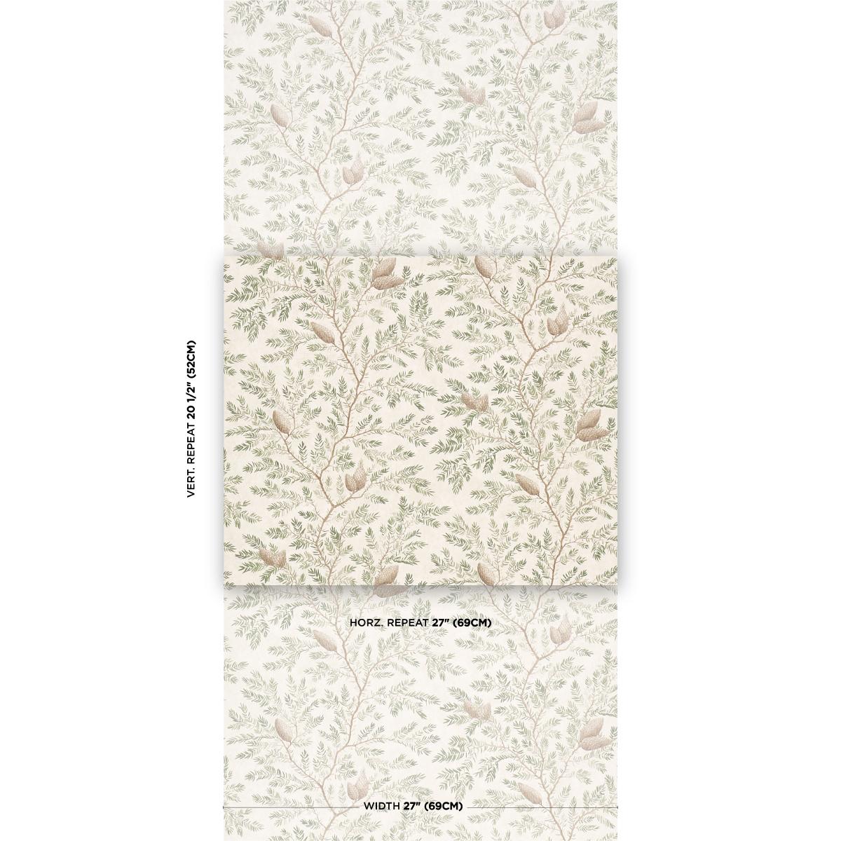 Schumacher Pinewood Spruce Wallpaper