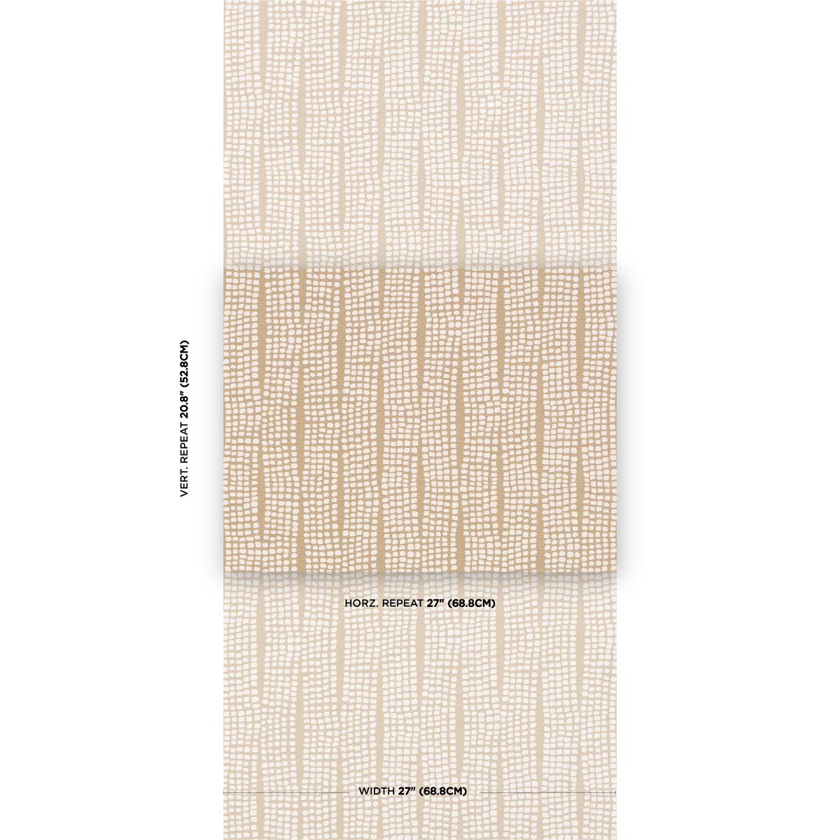 Schumacher Noland Vinyl Flax Wallpaper