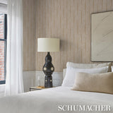 Schumacher Noland Vinyl Flax Wallpaper