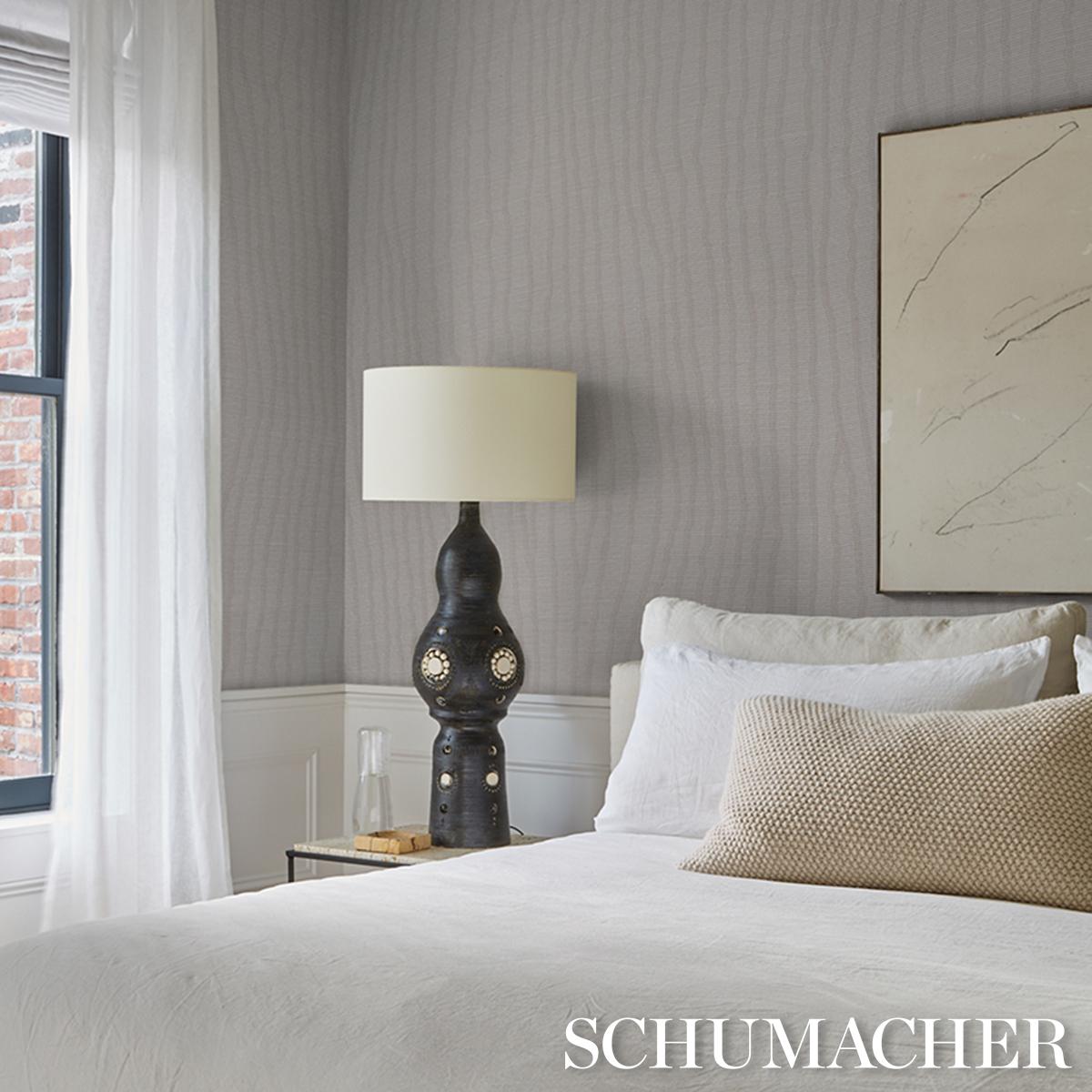 Schumacher La Voie Wallcovering Fog Wallpaper
