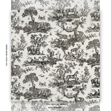 Schumacher Western Toile Carbon Wallpaper