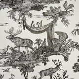 Schumacher Western Toile Carbon Wallpaper