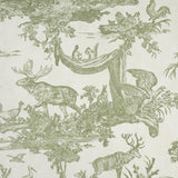 Schumacher Western Toile Olive Wallpaper