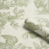 Schumacher Western Toile Olive Wallpaper