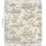 Schumacher Western Toile Stone Wallpaper