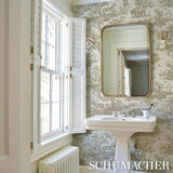 Schumacher Western Toile Stone Wallpaper