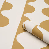Schumacher Drift Hand Print Ginger Wallpaper