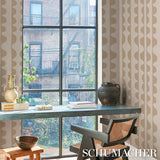 Schumacher Drift Hand Print Wafer Wallpaper