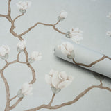 Schumacher Magnolia Tree Dusty Sky Wallpaper