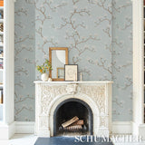Schumacher Magnolia Tree Dusty Sky Wallpaper