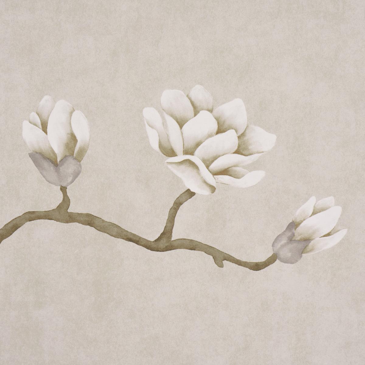 Schumacher Magnolia Tree Grisaille Wallpaper