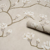 Schumacher Magnolia Tree Grisaille Wallpaper