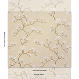 Schumacher Magnolia Tree Soft Gold Wallpaper