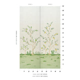 Schumacher Citrus Blossom 2 Panel Set Cream Wallpaper