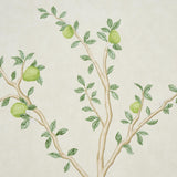 Schumacher Citrus Blossom 2 Panel Set Cream Wallpaper