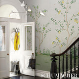 Schumacher Citrus Blossom 2 Panel Set Cream Wallpaper