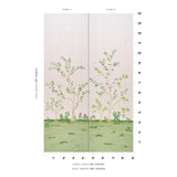 Schumacher Citrus Blossom 2 Panel Set Blush Wallpaper