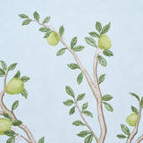 Schumacher Citrus Blossom 2 Panel Set Sky Wallpaper
