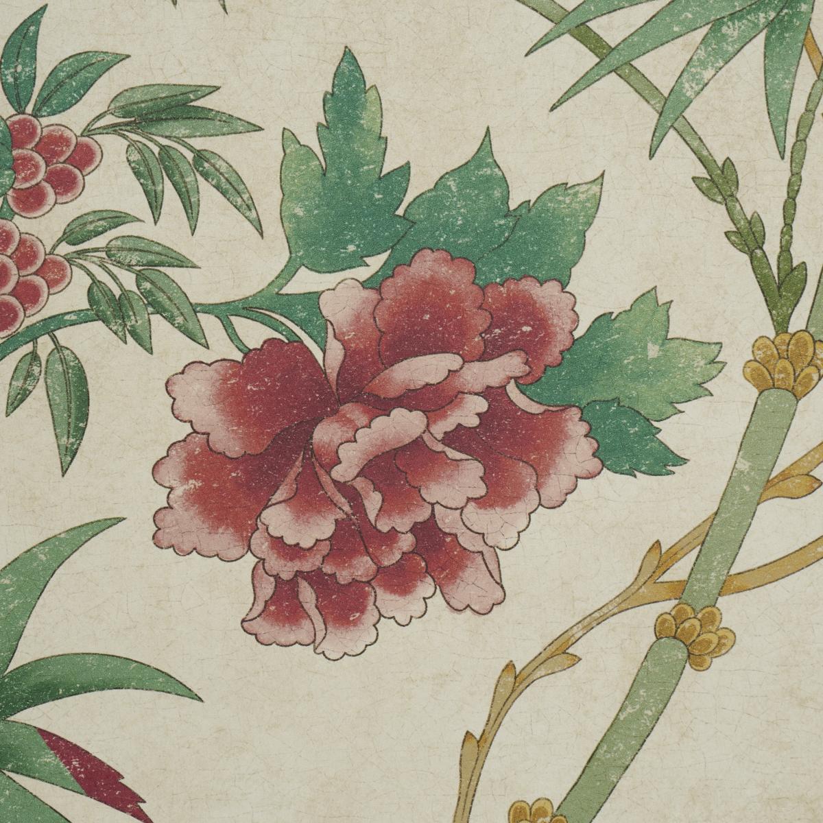 Schumacher Arasi Botanical Parchment Wallpaper