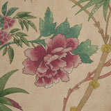 Schumacher Arasi Botanical Coral Wallpaper