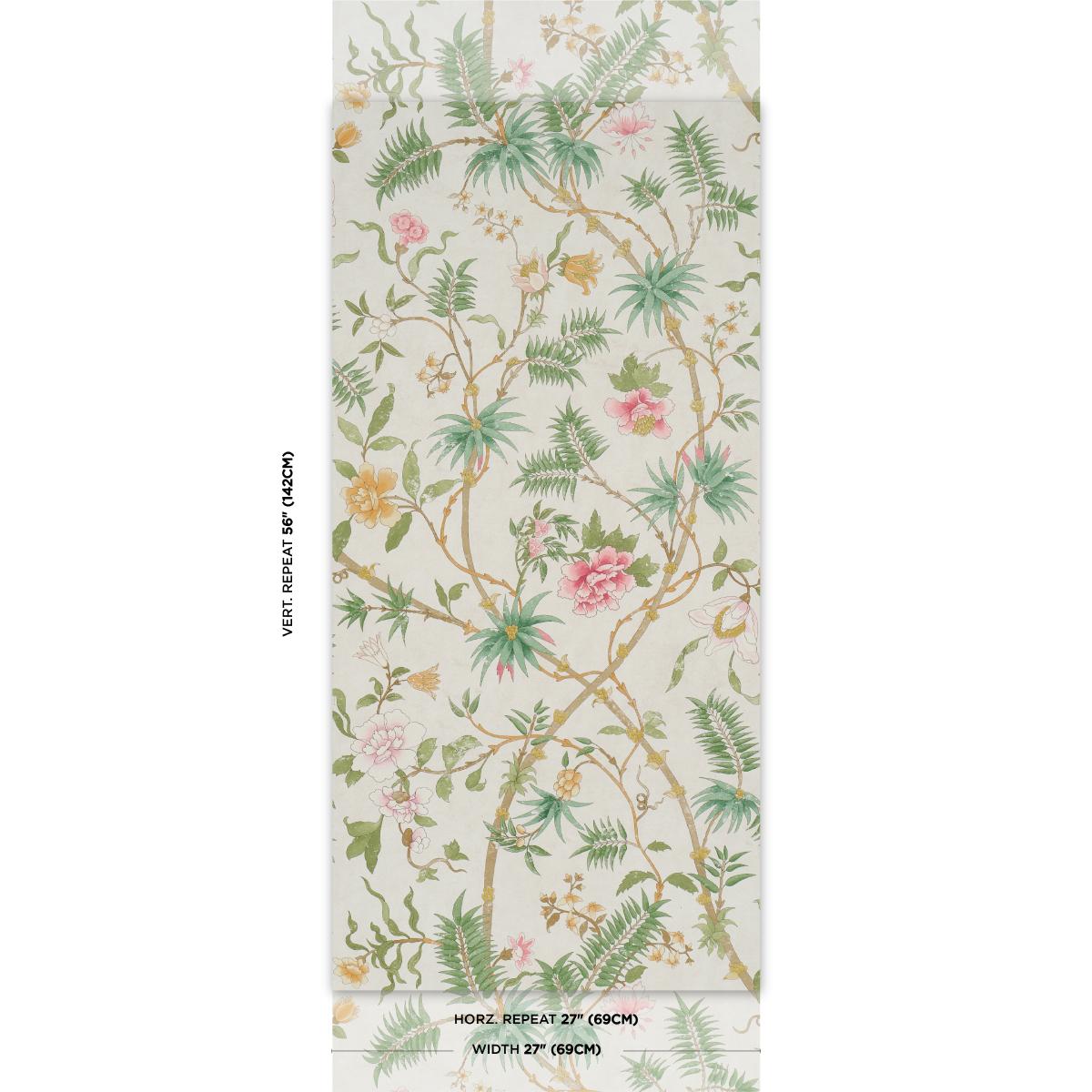 Schumacher Arasi Botanical Petal Wallpaper