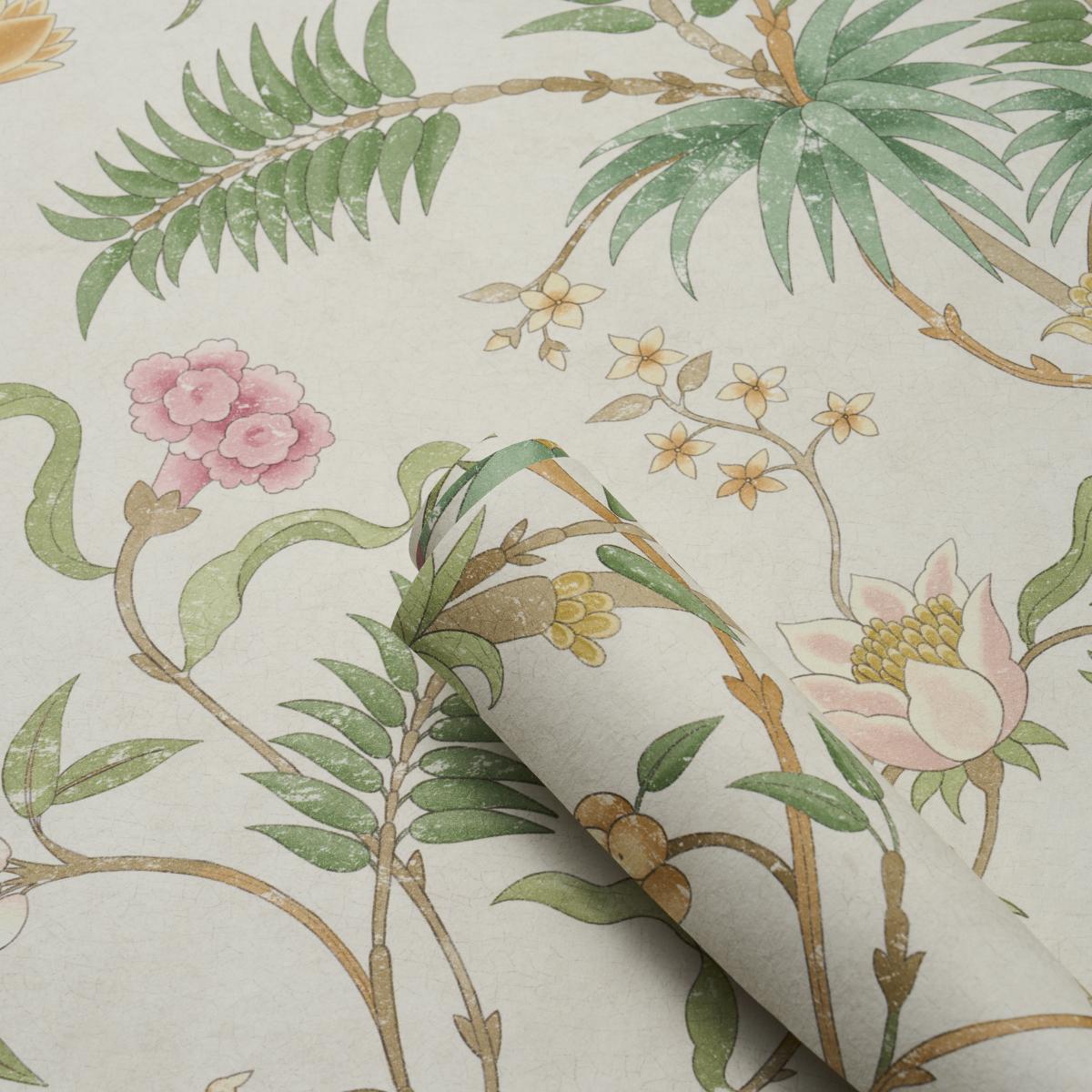 Schumacher Arasi Botanical Petal Wallpaper