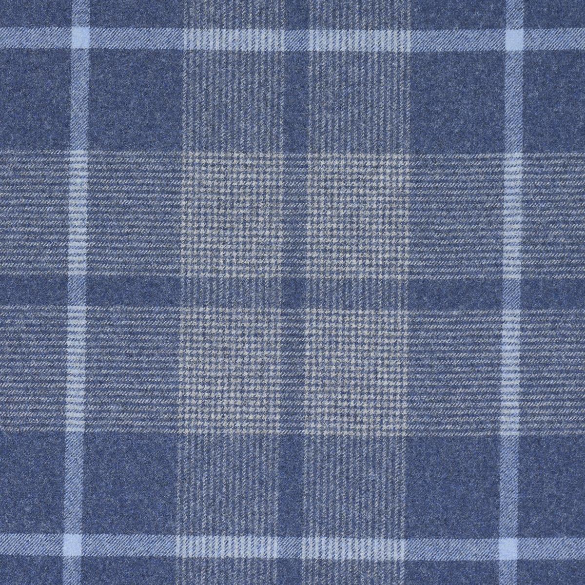 Schumacher Montana Wool Plaid Slate Fabric