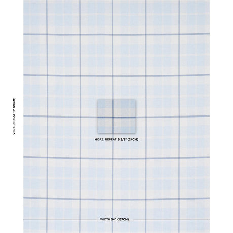 Schumacher Montana Wool Plaid Arctic Fabric