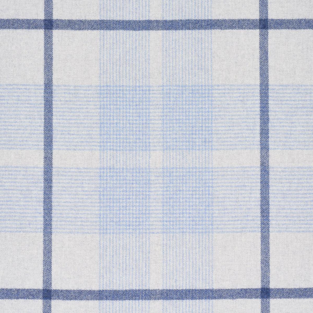 Schumacher Montana Wool Plaid Arctic Fabric