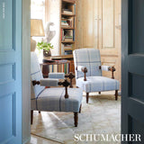 Schumacher Montana Wool Plaid Arctic Fabric