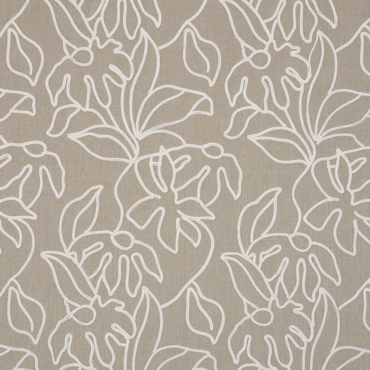 Schumacher Lola Embroidery Flax Fabric