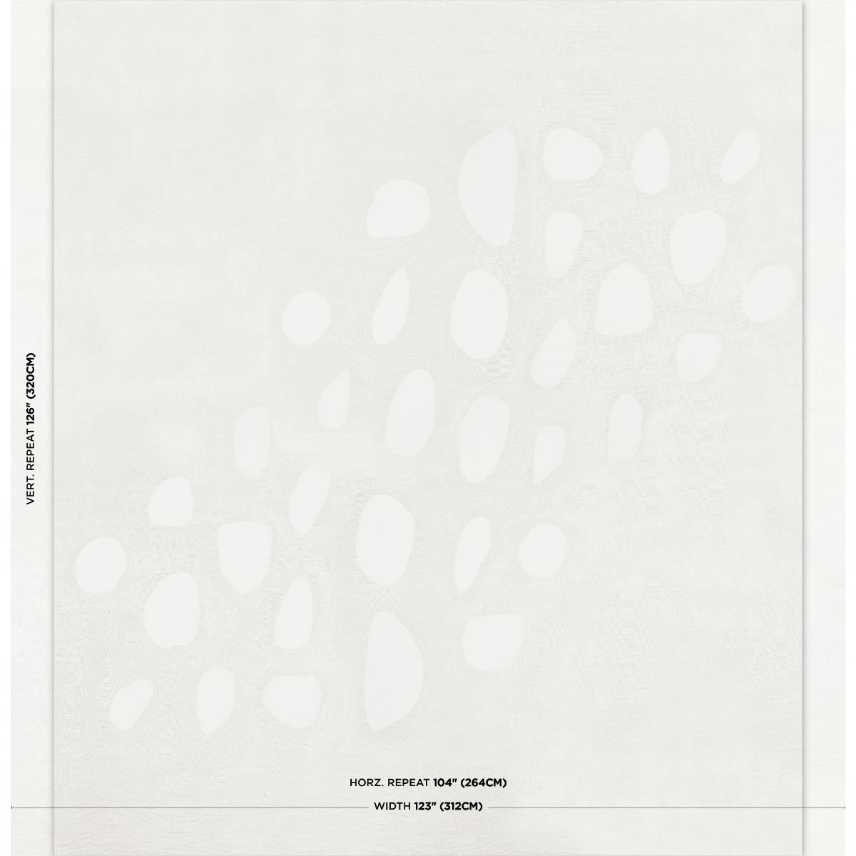 Schumacher Elaine Sheer White Fabric