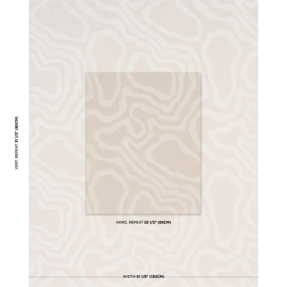 Schumacher Defeo Embroidery Bone Fabric