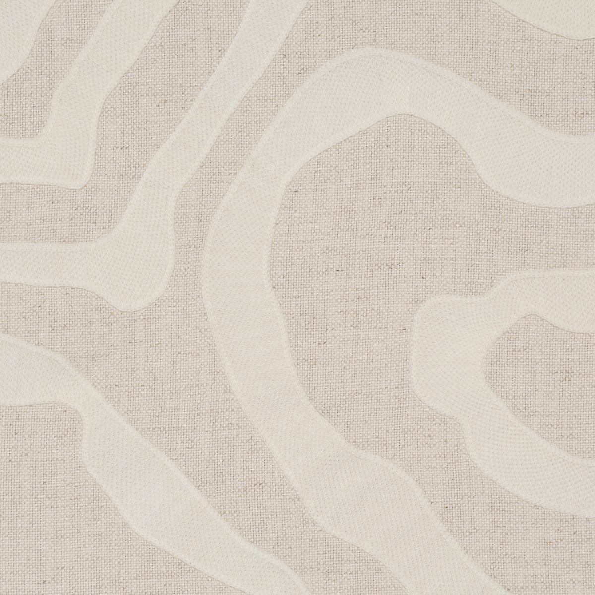 Schumacher Defeo Embroidery Bone Fabric