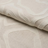 Schumacher Defeo Embroidery Bone Fabric