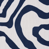 Schumacher Defeo Embroidery Indigo Fabric