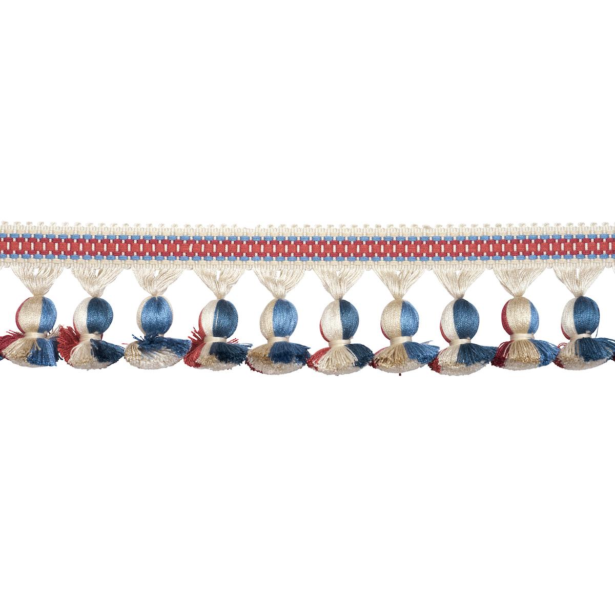 Schumacher Rouge & Navy Ali Tassel