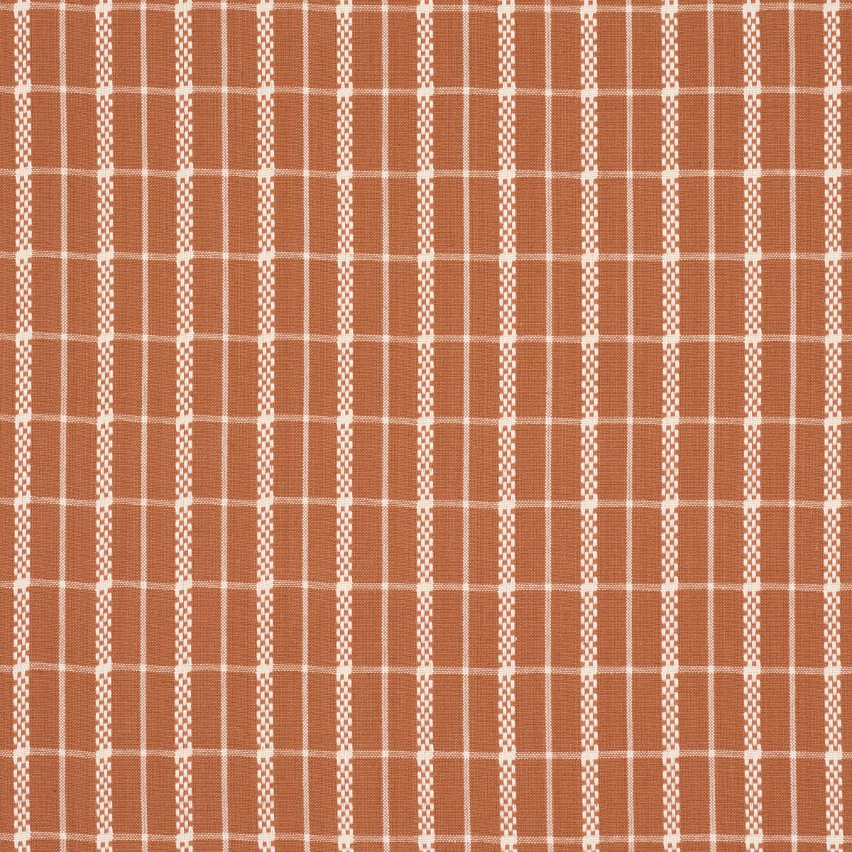 Schumacher Boyd Check Spice Fabric