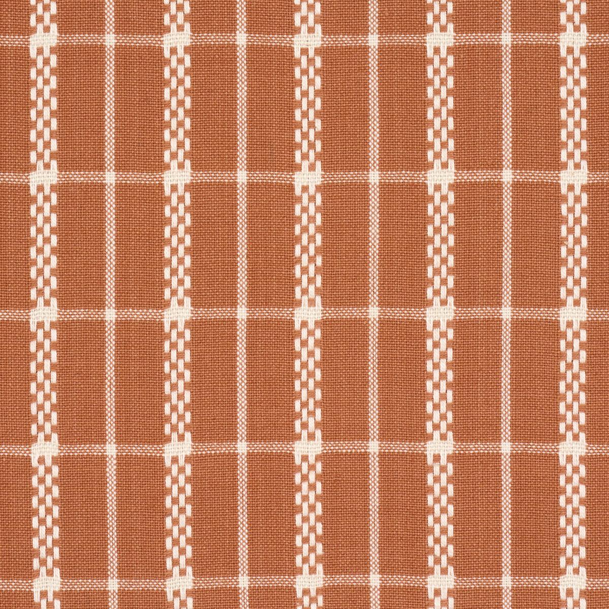 Schumacher Boyd Check Spice Fabric
