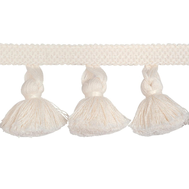 Schumacher Ivory Cotton Tassel Fringe