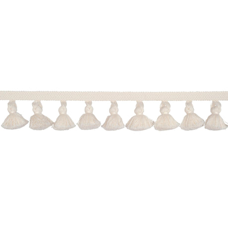 Schumacher Ivory Cotton Tassel Fringe
