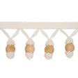 Schumacher Ivory Wooden Ball Fringe