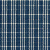 Schumacher Boyd Check Indigo Fabric