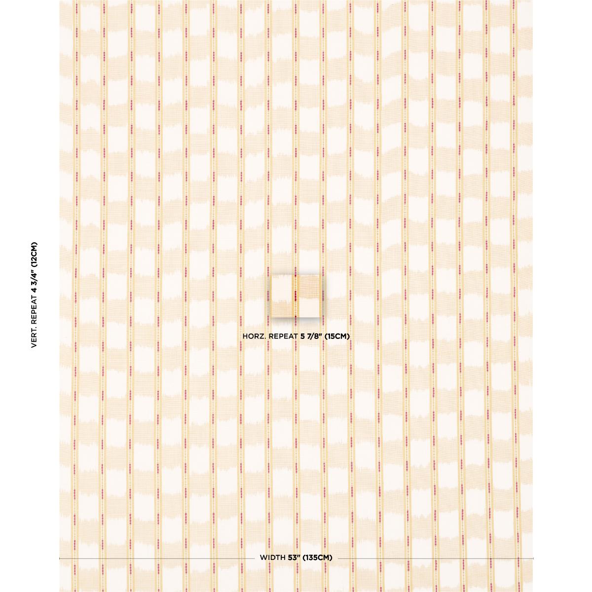 Schumacher Faye Ikat Ochre Fabric