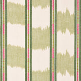 Schumacher Faye Ikat Leaf Fabric