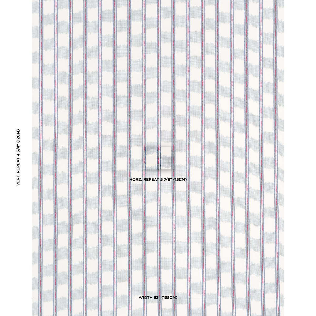 Schumacher Faye Ikat Chambray Fabric